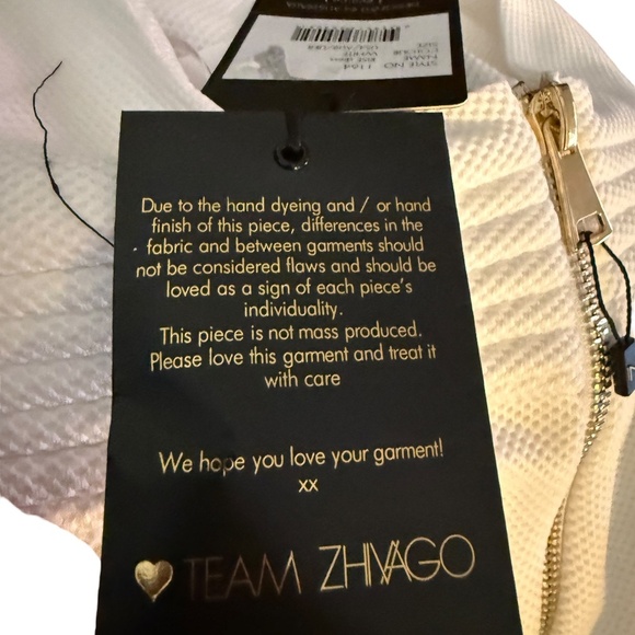 ZHIVAGO Rise Textured Halter Dress White 4 NWT - Picture 12 of 13